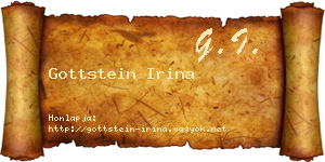 Gottstein Irina névjegykártya